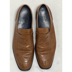 Cole Haan Grand OS Mens Flemming Penny Loafer Brown Leather Slip Ons Sz 11.5